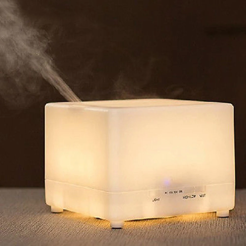

Large Capacity 700ml Ultrasonic Warm White Perfume Diffuser Aroma Atomizer Air Humidifier LED With Timer High/Low Mist Output
