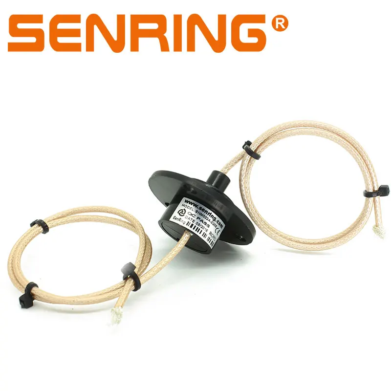 

slip ring with 1 channel coaxial RG179 cable with OD 22mm flange