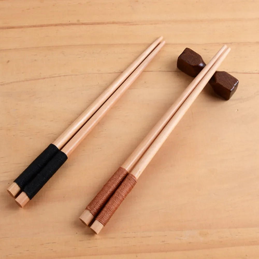 Japanese style Handmade Reusable Natural Wooden Chopsticks kitchen