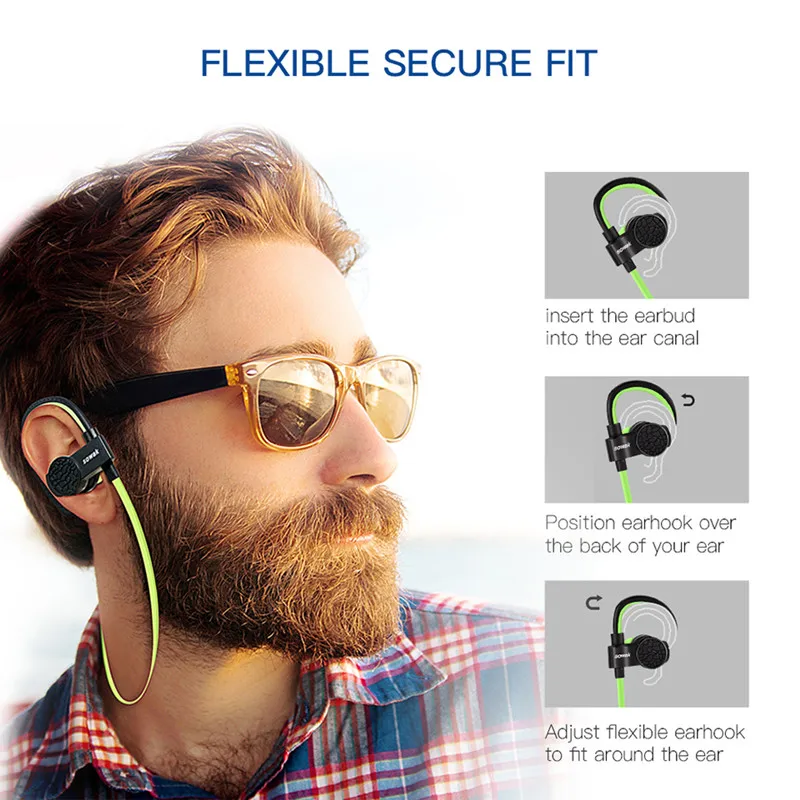 Спортивные наушники Sowak Q7 + беспроводные Bluetooth гибридная технология AptX HIFI с