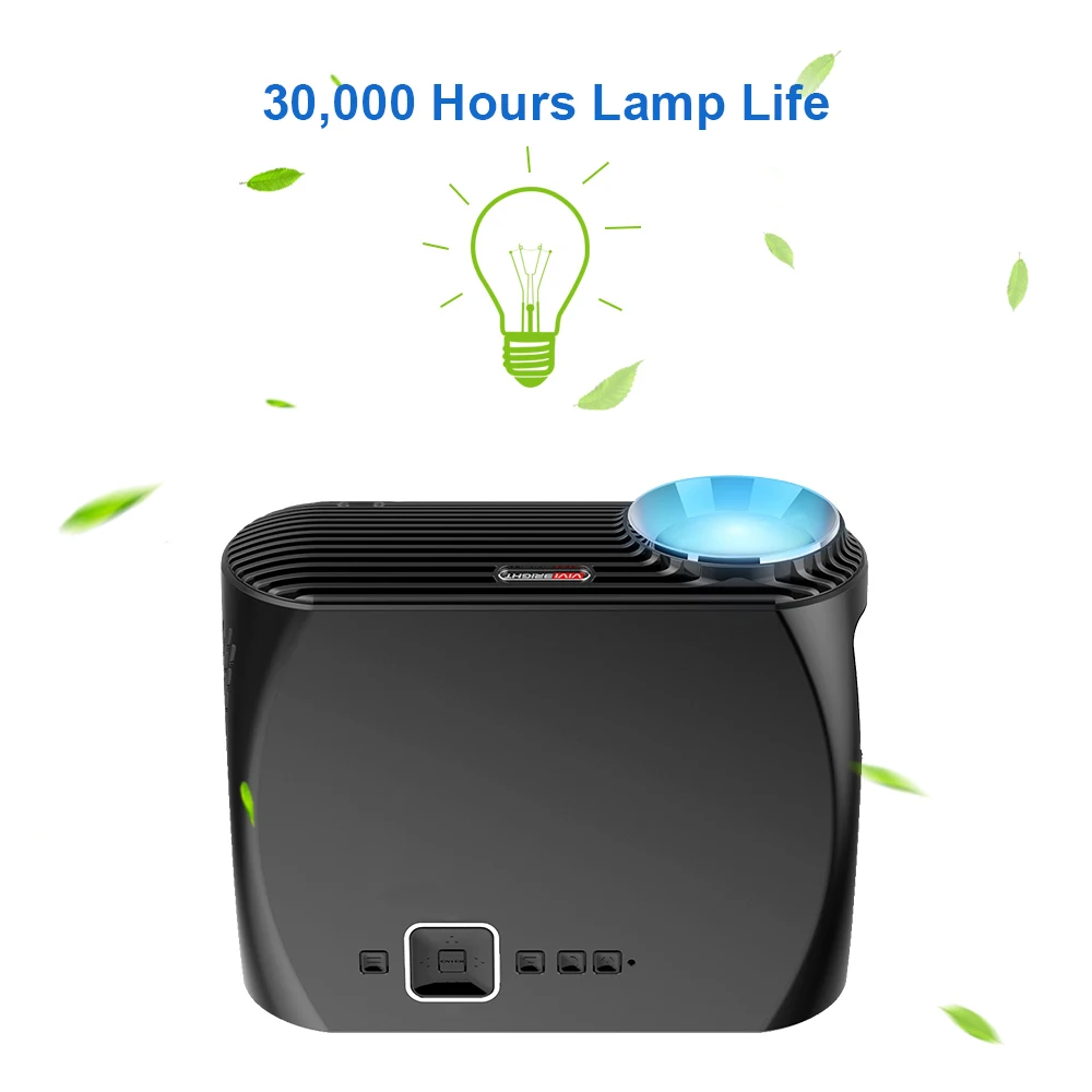 30000 hours of entertainment. It means that the lamp does not have to be replaced for 10 years even if the projector is used 8 hours every day