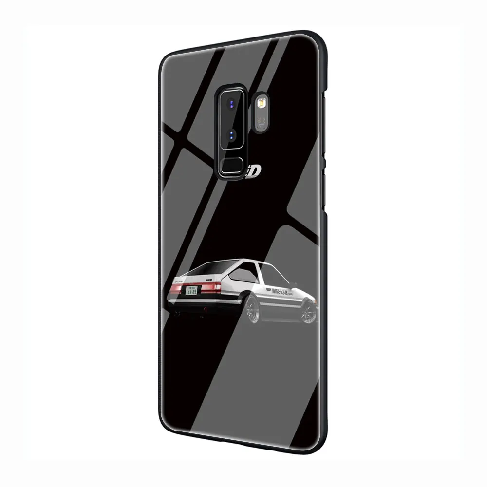 INITIAL D AE86 закаленное Стекло чехол для телефона чехол для Galaxy S7 край S8 9 10 Plus, Note 8, 9, 10, A10 20 30 40 50 60 70 - Цвет: G3