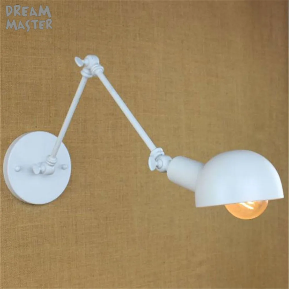  modern wall lamps white lighting Adjustable Work Lamp swing arm sconce Bedside Wall Lighting sconce - 32557313447