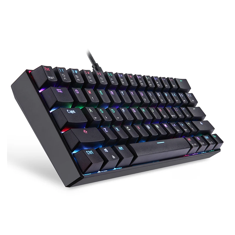 Механическая игровая клавиатура MOTO SPEED CK61 RGB с синими и красными переключателями