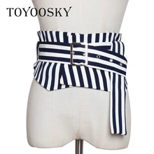 

Designers Women Belt Wide Girdle for Dress Bandage Decorative Long Belt All-match High Quality Wide Belt for Female TOYOOSKY