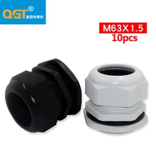 10 шт Высокое качество IP68 M63 Водонепроницаемый нейлоновый кабельный сальник для герметизации провода