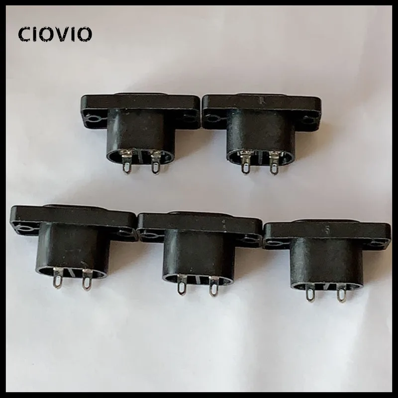 AC250V 2.5A 20 штук 2Pin IEC 320 C8 Резьбовая оправа гнездо входа гнездо