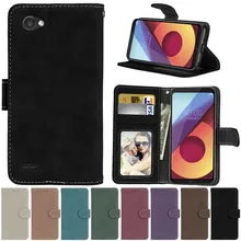 Flip caso de couro para lg q6 alpha carteira capa para lg q6 alpha q6a q 6 a m700 caso flip capa protetora para lg q6 alpha m700