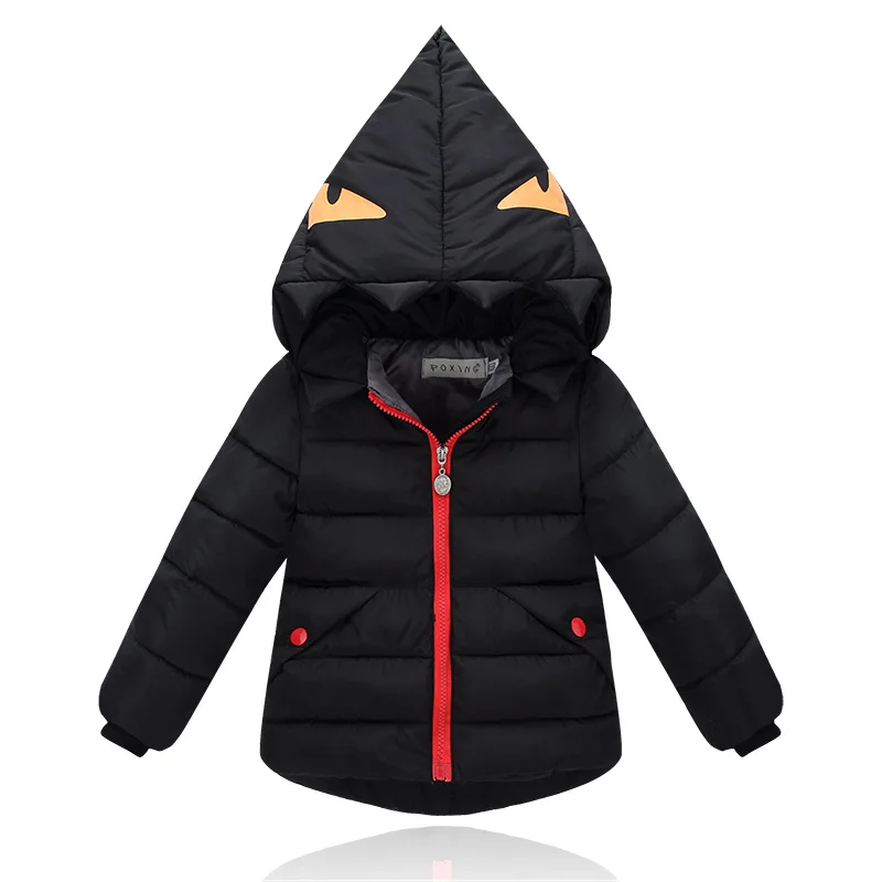 

2016 Winter Dinosaur monster jacket fashion girls boys cotton hooded coat children's jacket warm outwear kids casual wear 16A12