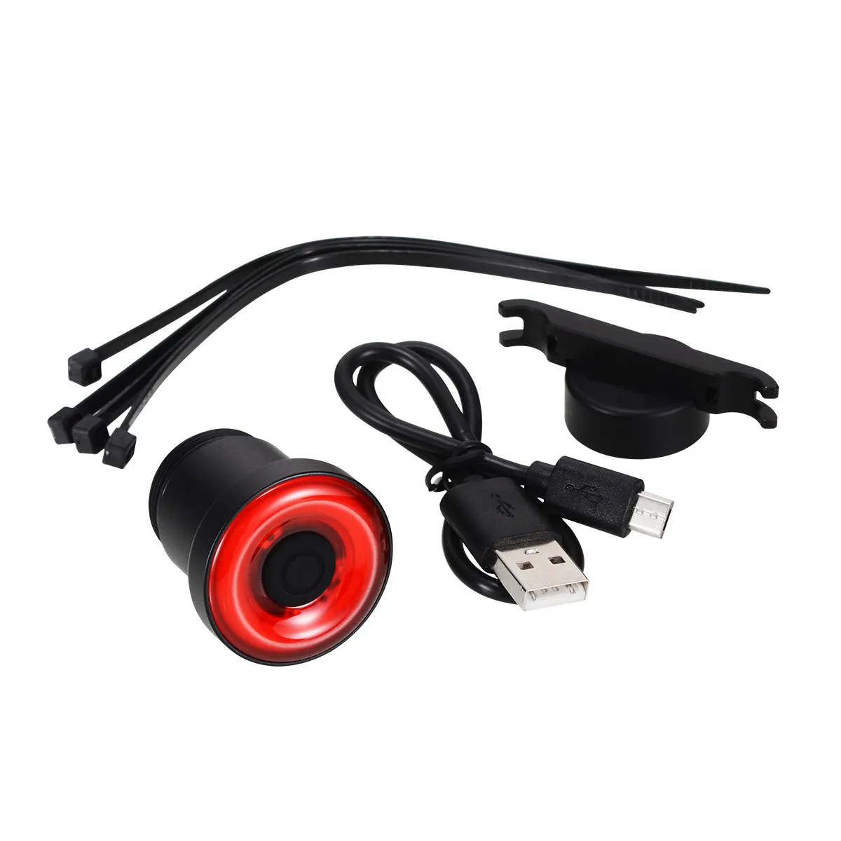 Waterproof Bicycle Smart Brake Light Sense LED USB Tail Rear Lamp For XLite 100 Bicycle Rear Light Cycling Safety Warning Light