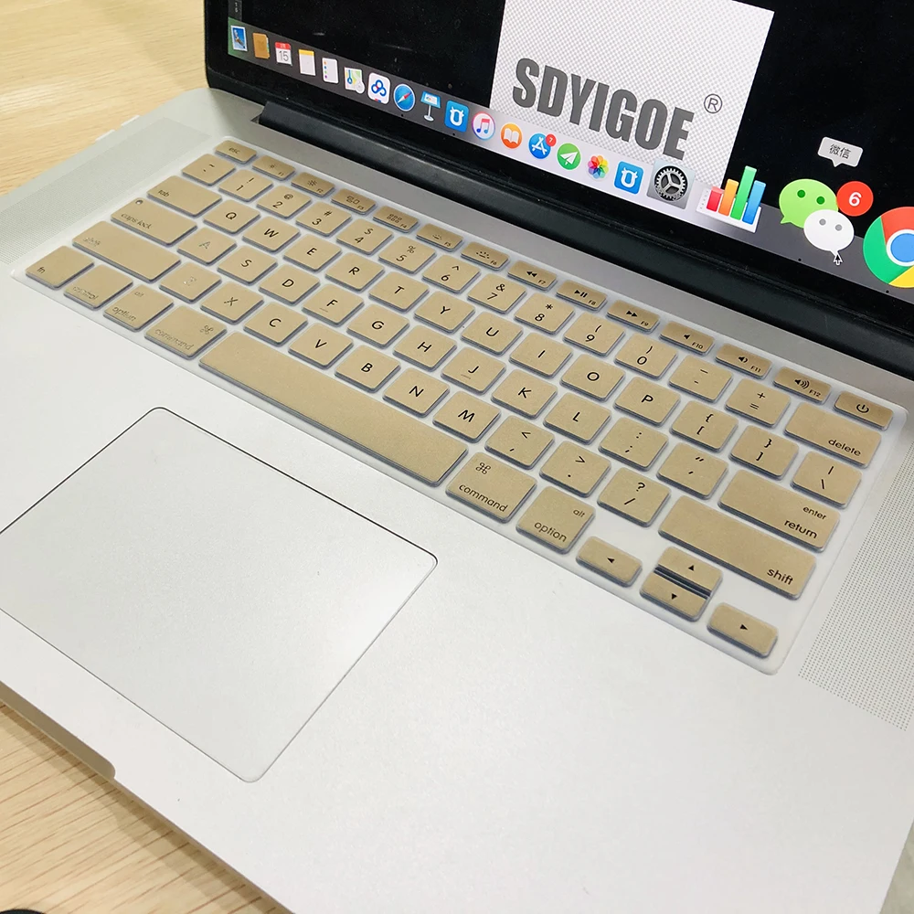 Клавиатура для ноутбука, чехол для macbook air 13 pro 15 дюймов A1466 A1502 A1278 A1398, Силиконовая накладка для клавиатуры, цветная защитная пленка