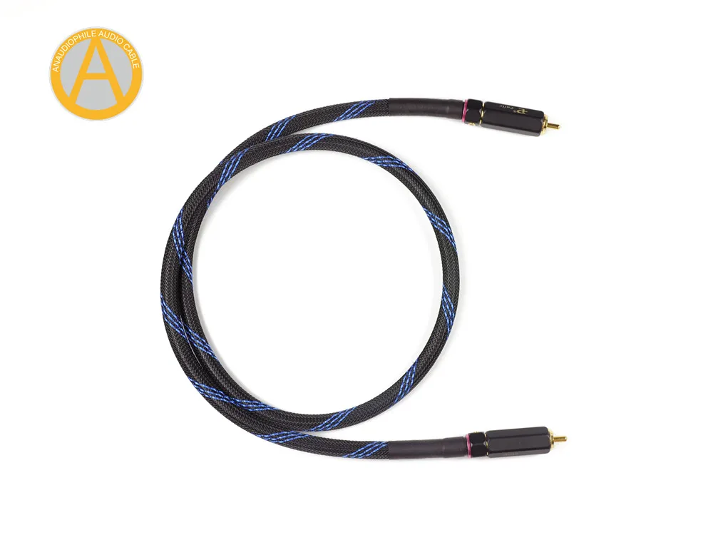 ANAUDIOPHILE CO01 75 Ohms Coaxial Cable RCA Male To RCA Male High Performance For Hi-Fi Digital Audio Video DAC CD Player TV-BOX ANAUDIOPHILE CO01 75 Ohms Coaxial Cable RCA Male To RCA Male High Performance For Hi-Fi Digital Audio Video DAC CD Player TV-BOX