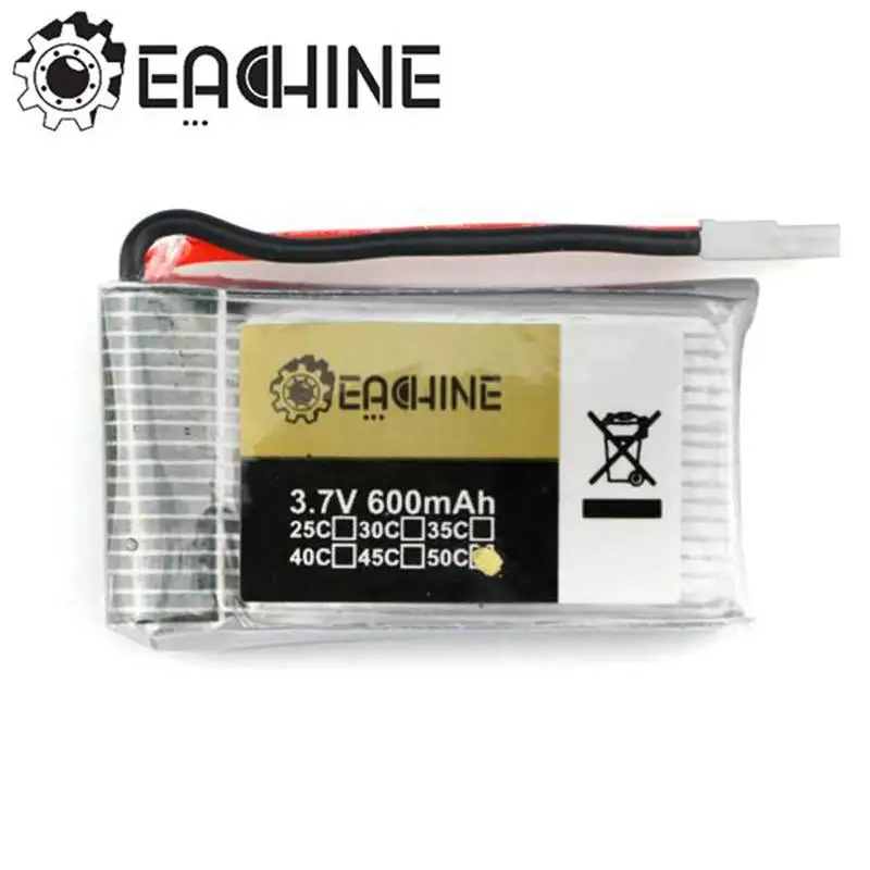 

Newest 3.7V 1S 600mah 50C Battery For Eachine QX90 QX95 QX80 QX70 FB90 QX100 EX100 EX105 EX110 X73