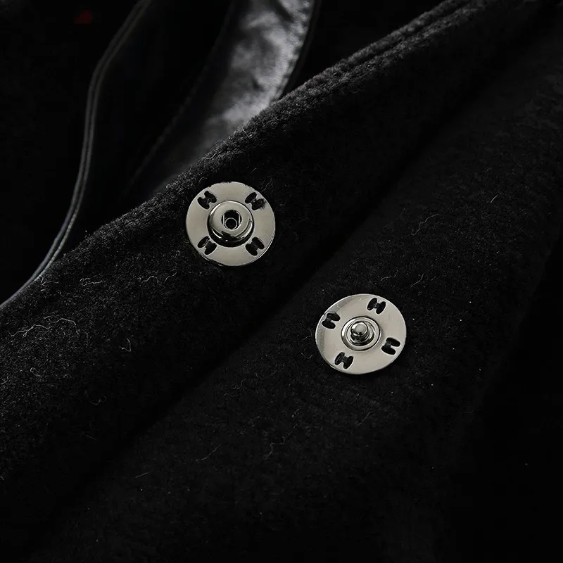 Sheep Shearing Coat Women Real Fur Clothes Mink Fur Collar Winter Long Coat Lapel Slim Lamb Fur Coat Vintage Coat Women ZT222