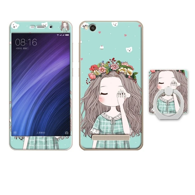 xiaomi redmi 4a case cover glass screen protector  (16)