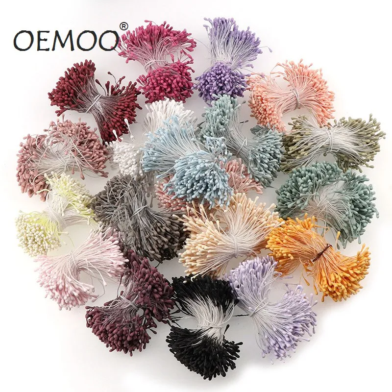 

200pcs 3mm Mini Stamen Handmade Artificial Flowers For Wedding Party Home Decoration DIY Christmas Scrapbook Accessories
