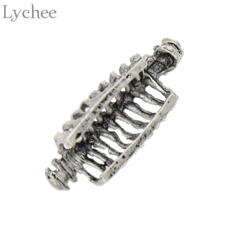 Lychee 5 шт. сплав позвоночника клипсы для дредов серебряный цвет заколки волос клип