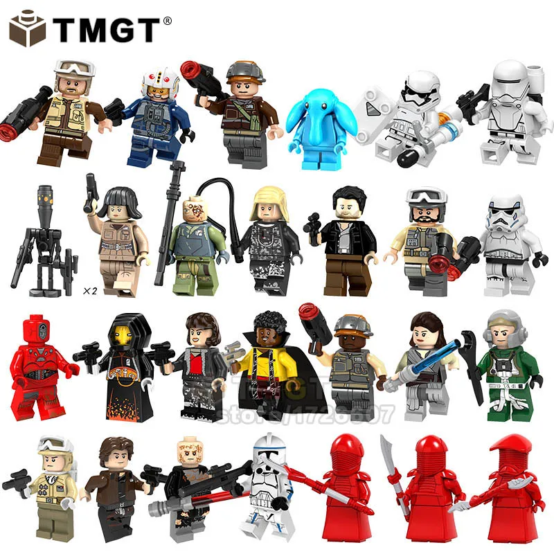 

TMGT Single Sale Building Blocks Robert Dammeron Female Pilot Obiwan IG-88 Figure Bricks Doll For Children Gift Toys