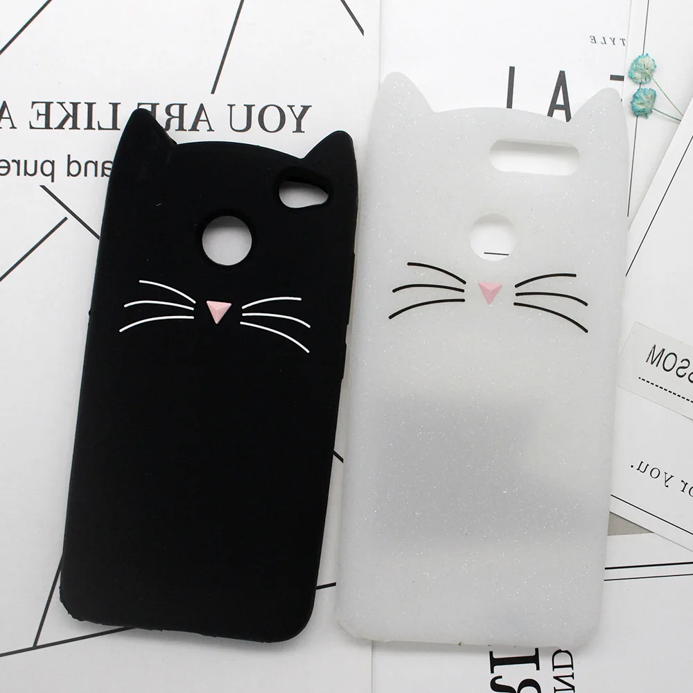 Модный чехол для Redmi Note 5 Plus 4X 4A 5A силиконовый с милой бородой кошкой Xiaomi Mi A1 5X 6 |