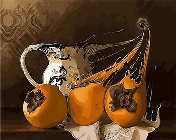 

Persimmon in winter abstract Home Decor the Paintings picture By Numbers Handwork On Canvas decoration gift for friends Wall Art