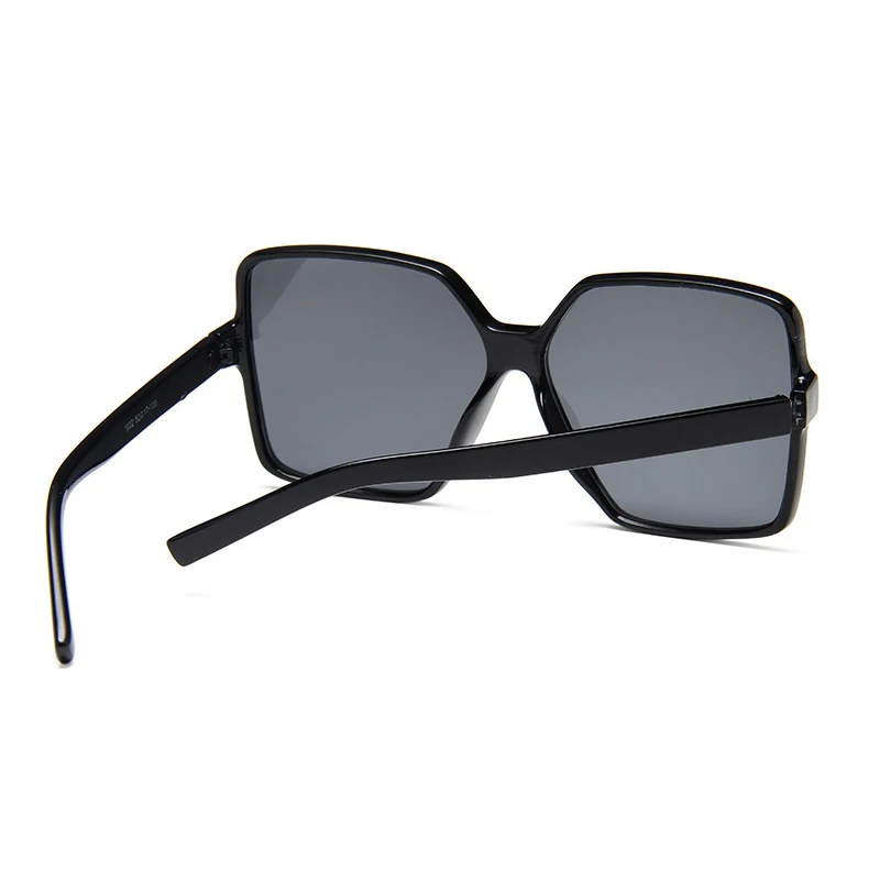 Винтажные негабаритные Квадратные Солнцезащитные очки женские брендовые дизайнерские солнцезащитные очки мужские оттенки большие черные линзы UV400 Модные очки