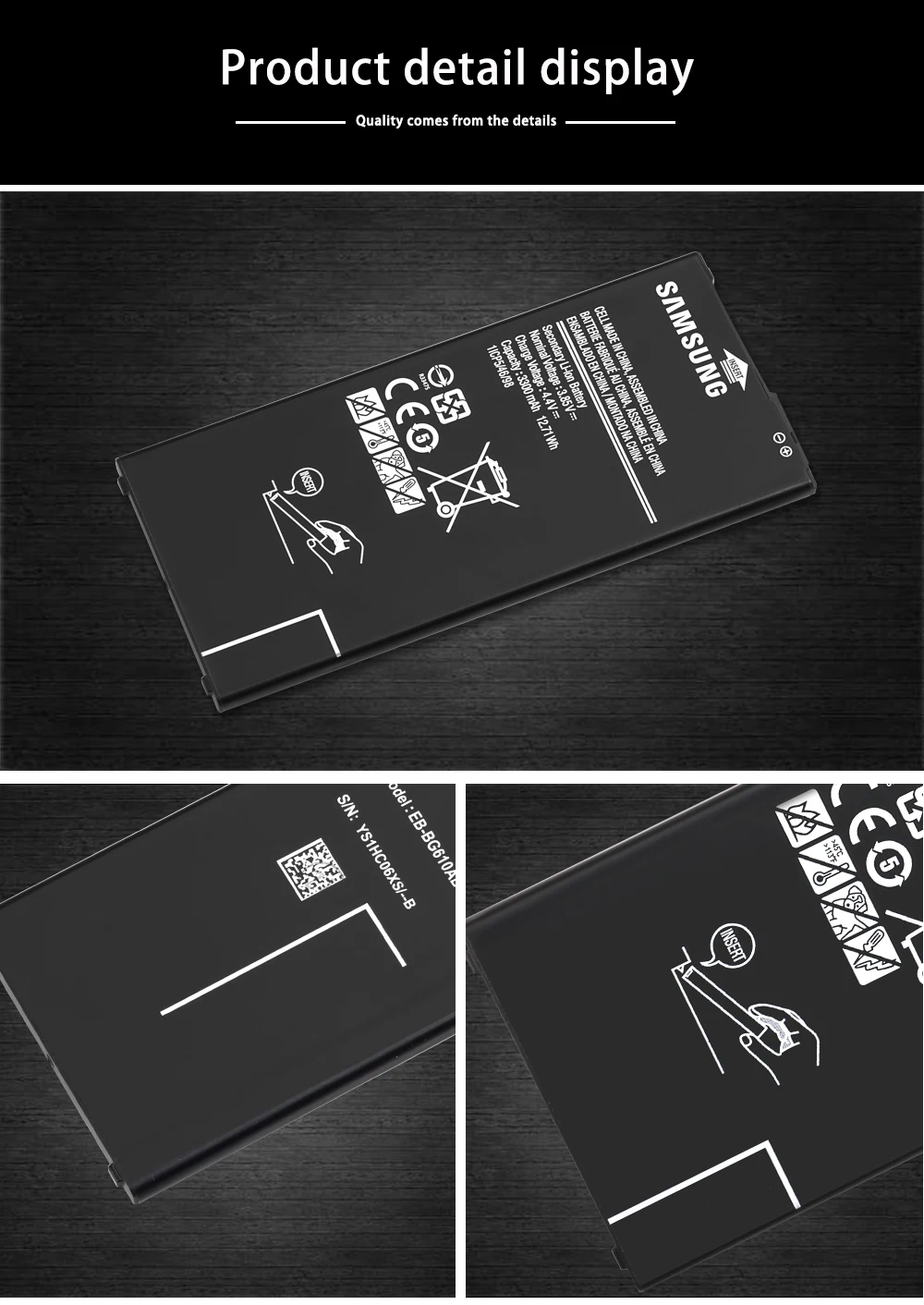 Samsung телефон батарея EB-BG610ABE 3300 мАч для samsung GALAXY ON7 G6100 Издание J7 Prime Замена батареи+ инструмент