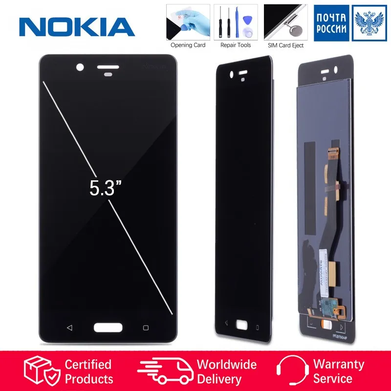 

Original 5.3" 1440x2560 Display For NOKIA 8 LCD Display Touch Screen Digitizer Assembly Replacement For NOKIA 8 LCD