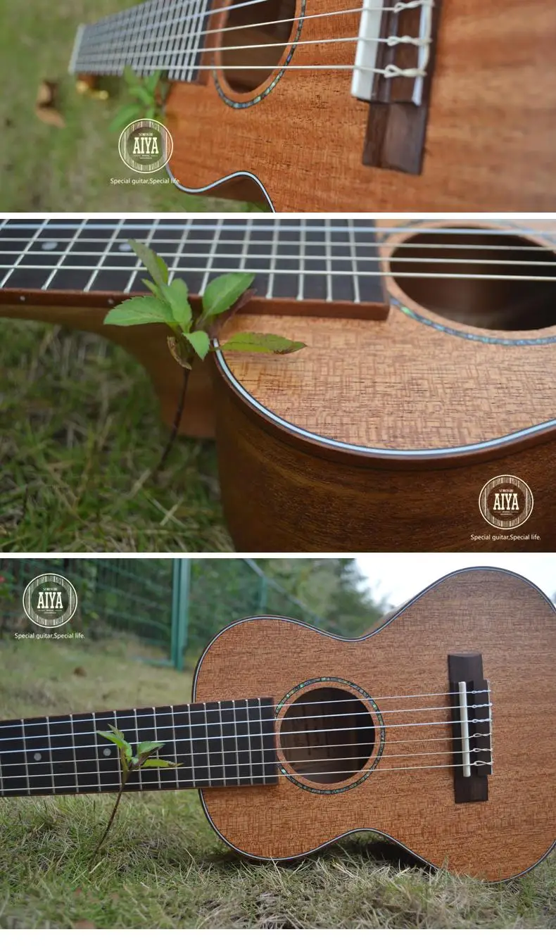 Guitalele Top Solid Acoustic Electric 28 Inch Mini Guitar 6 StringUkulele Ukelele Guitarra Mahogany Acacia Picea Asperata Acacia