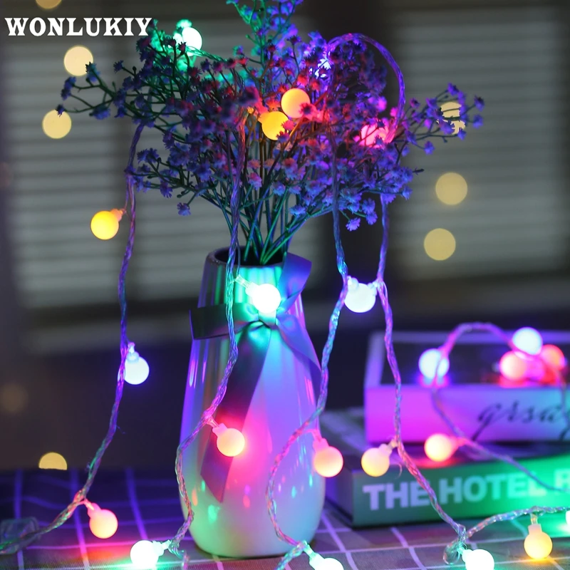 

3M 30 LED Fairy Ball String Lights Colorful Garland Flash Light Christmas Holiday Wedding Party Home Decoration Lighting