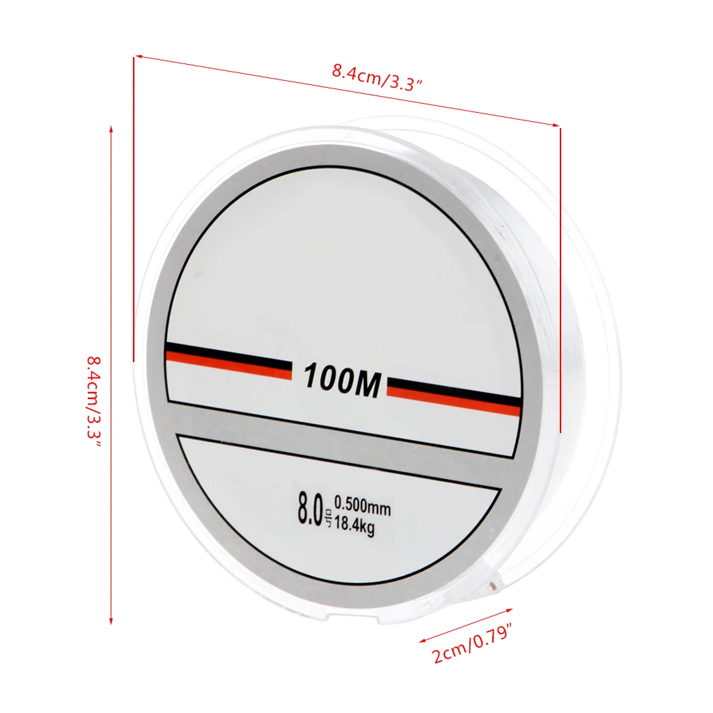 Новая супер сильная 100 м нейлоновая прозрачная или фторуглеродная рыболовная леска рыболовные снасти