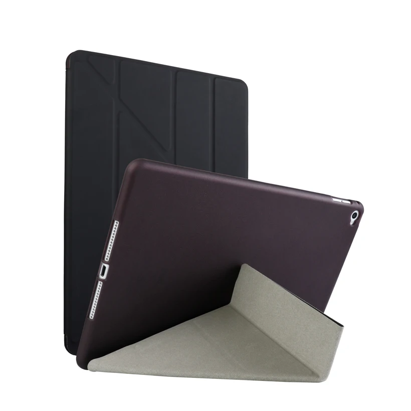 

Soft TPU Case For iPad Mini 4 Cover Ultra Slim Smart Sleep Wake Up Leather Multi-Fold Stand Cases For iPad Mini4 Bumper Funda