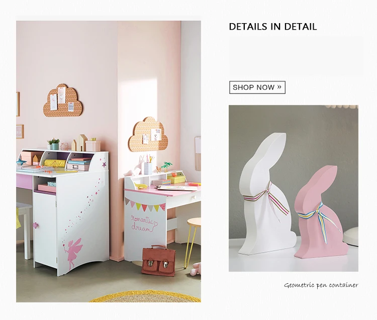 Творческая гостиная кролик дизайн украшения дома детская модель номер настольные деревянные моды мебель подарок для ребенка