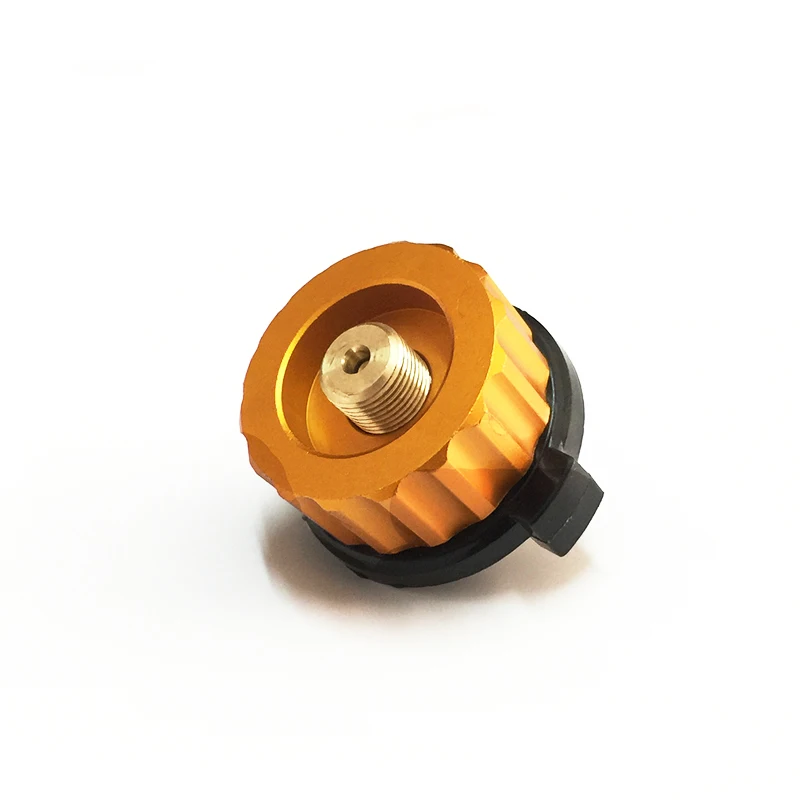

2019 Outdoor Camping Hiking Stove Adaptor Split Type Furnace Converter Connector Auto-off Gas Cartridge Tank cylinder Adapter