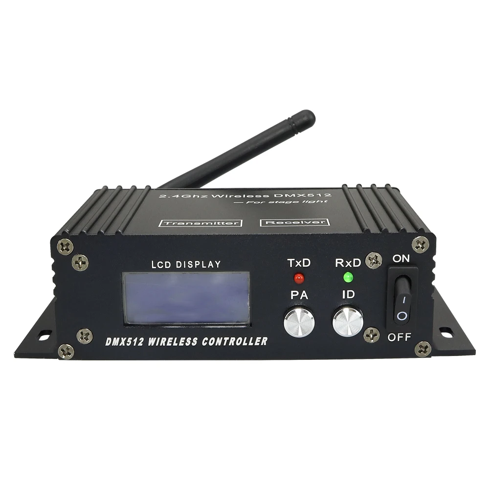 DMX 512 беспроводной 2 4G контроллер передатчика DMX512 подсветка дисплей пульт