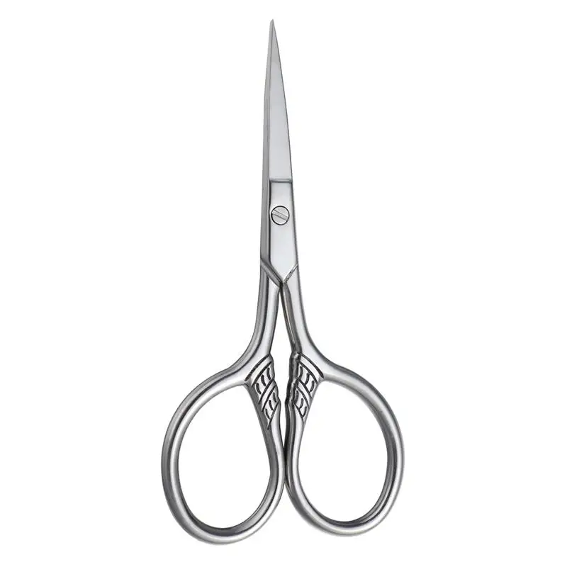 

WINOMO Stainless Steel Mustache Trimming Shear Men Beard Scissors for Facial Body (Silver)