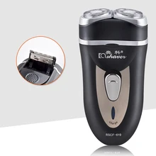 Novos homens Barbeador Elétrico Navalha de Barbear Depilação Cabeça de Cortador Rotativo 2 Cabeça de Corte de Aço Inoxidável Faca de Aço Inoxidável cabeça