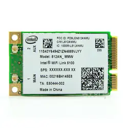 5100AGN 512AN_MMW Беспроводной 802.11a/G/N 300 Мбит/с Mini pci-e WI-FI сетевой карты для Lenovo Y450 Y450A G450 g450L G450A G450LX адаптер