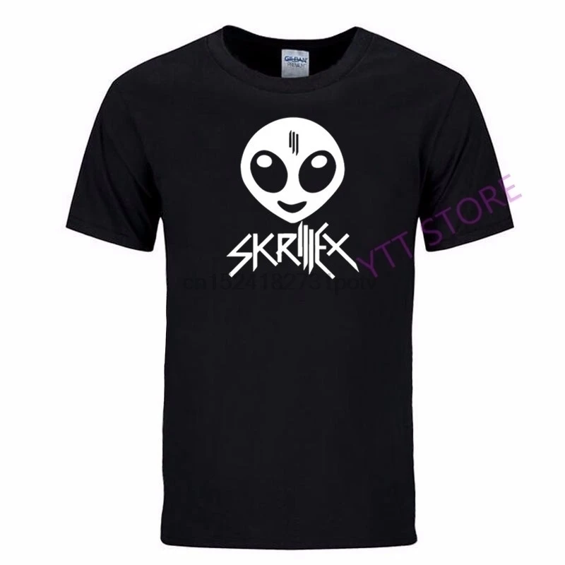 Men's Short Sleeve T Shirts Skrillex Dj Rock Music | Мужская одежда