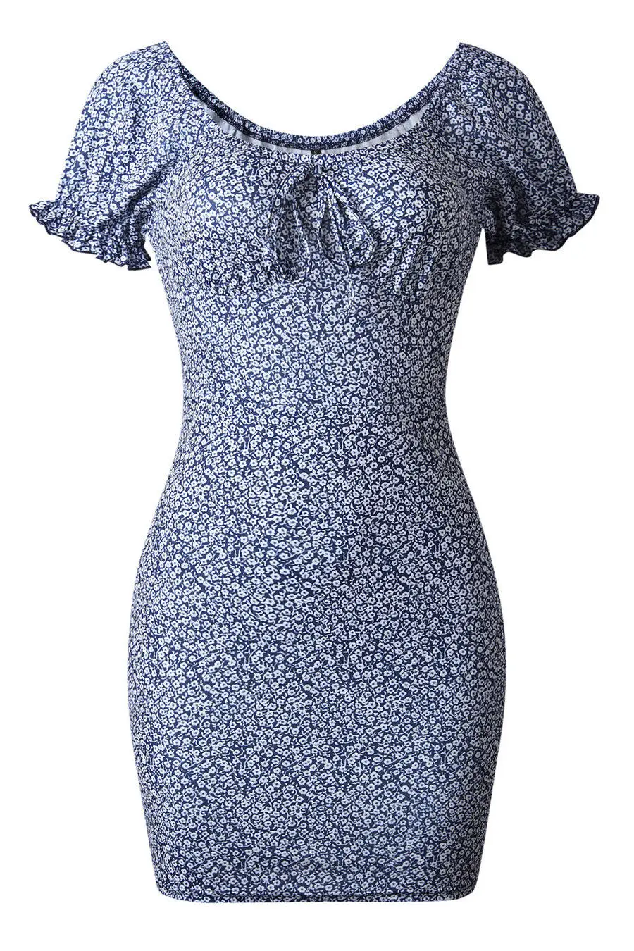 Gladiolus 2019 Summer Women Dress Short Sleeve Slash Neck Floral Print Slim Mini Sexy Dress Women Hot Short Dresses Sundrees (17)