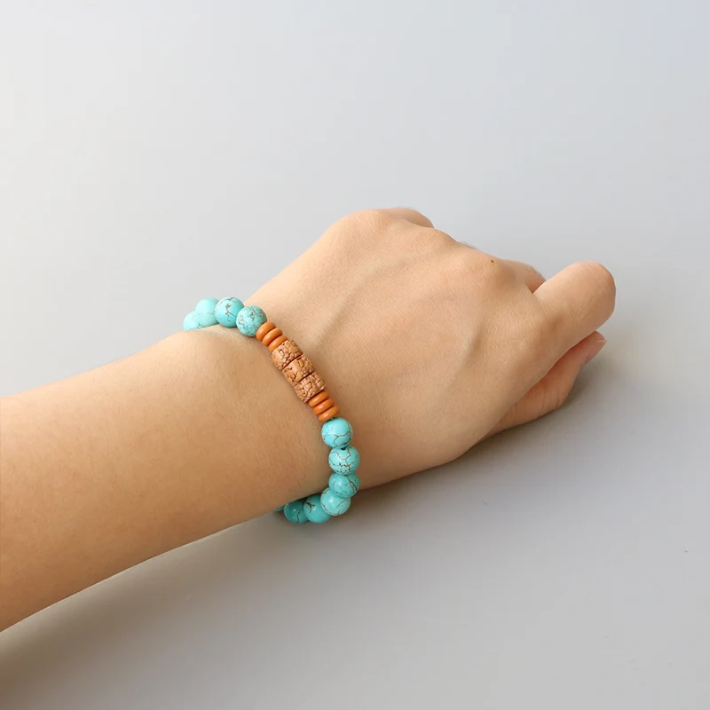 New-Turquoise-Bead-Rudraksha-Tibetan-Buddhism-Mala-Prayer-wrist-Jewelry-Yoga-meditation-Healing-Bangl-Wholesale (5)