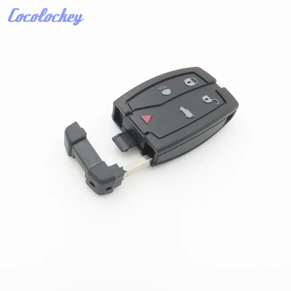 Cocolockey New Replacement 5 Buttons Remote Key Blade Fob Shell Case Fit For Land Rover Freelander 2 3 NO LOGO