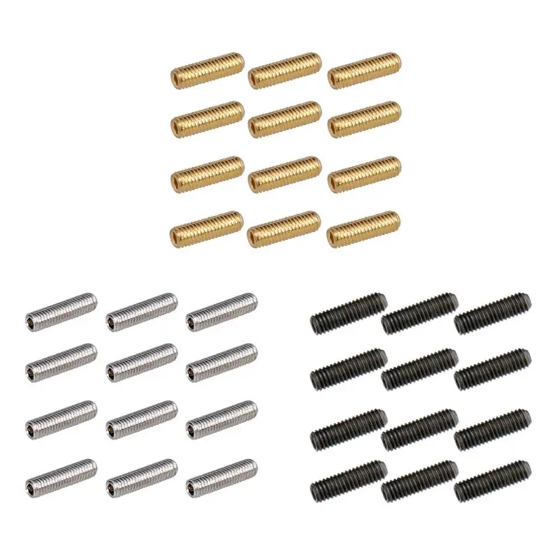 

OOTDTY Guitar Hexagon Screw for Bridge Saddle 12x3x3mm