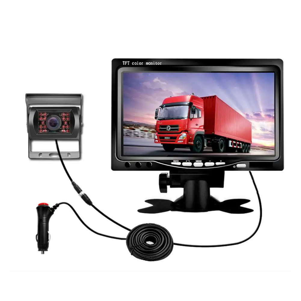 

2018 New Arrival 7-Inch Display Screen Infrared Coach Rear-view Camera Set Dropship 7.20