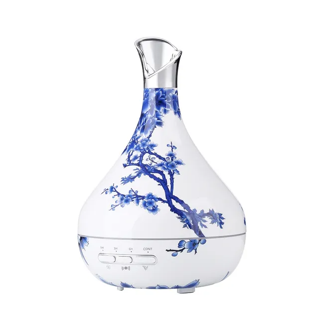 Blue and White Porcelain Essential Oil Diffuser 300ml Air Humidifier