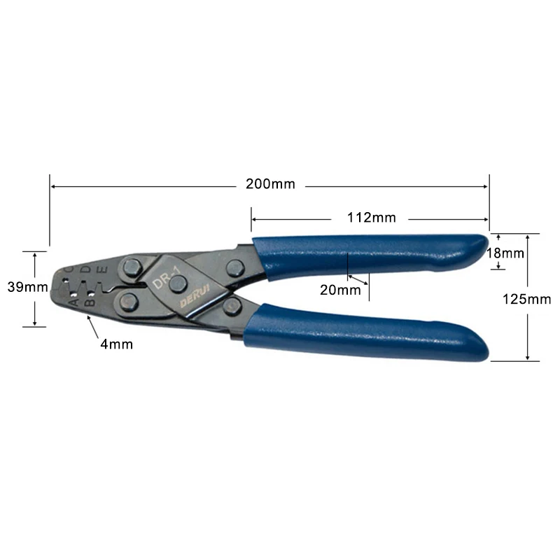 

Hand Crimping Tool Terminal Crimp Wiring Harness Terminals Style Plier Open Barrel TN88