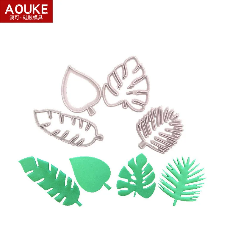

Tropical Leaf Mould DIY Fondant Cake Biscuits Mousse Mould Chocolate Fudge Mould