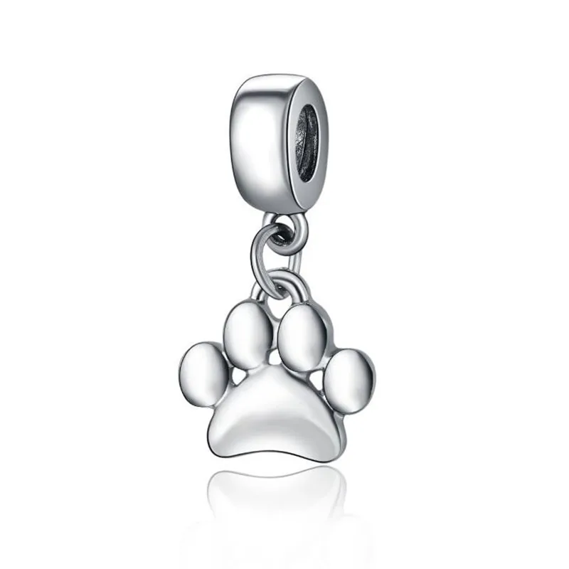 

5PCs Paw Charms DIY Large Holes Alloy Pendant for Bracelet Anklet Necklace Charm Jewelry Accessories