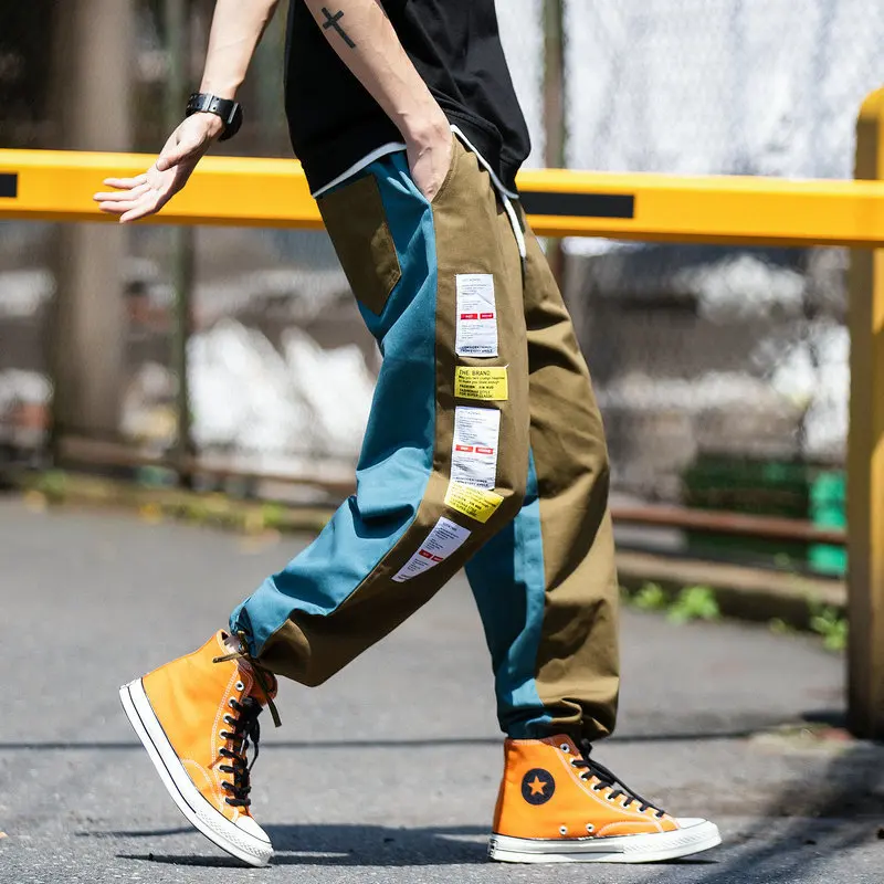 

Men's trousers summer 2019 new nine-cent trousers men's cargo pants casual pants small leg pants loose fashion youth men's wear