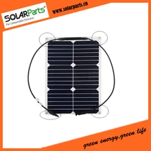 18W rollable& flexible solar panel solar module for RV/Boat/Golf cart/Marine/Yachts/Home use with junction box and MC4 connector