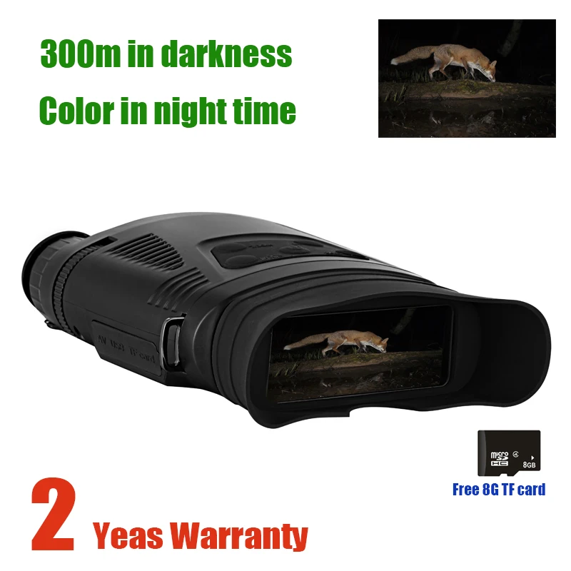 

WILDGAMEPLUS NV200C 7X21 Zoom Infrared Night Vision Binoculars 300M Range for Hunting Picture Video IR Night Vision Telescope
